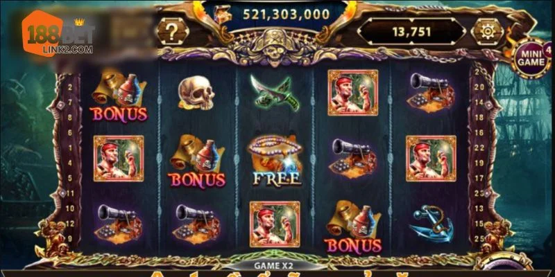 Kho Báu Hải Tặc là game slot có luật cược rất đơn giản tại 188BET.